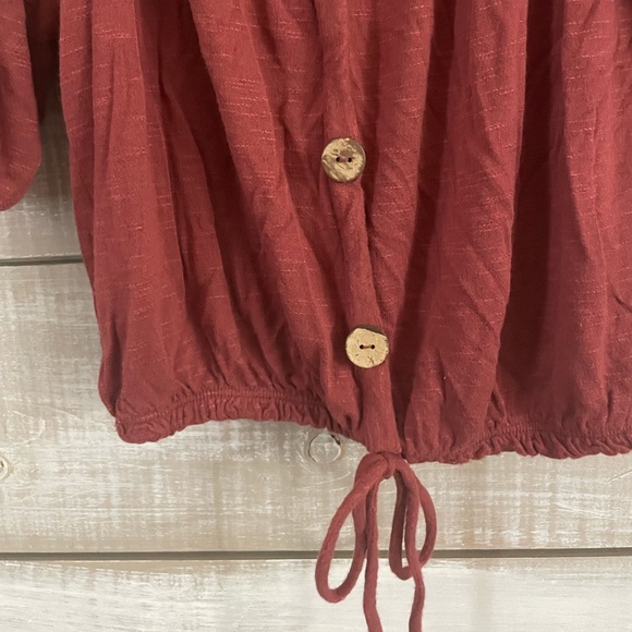 Free Kisses Pink Quarter-Sleeve Blouse (Size S) - Picture 2 of 4